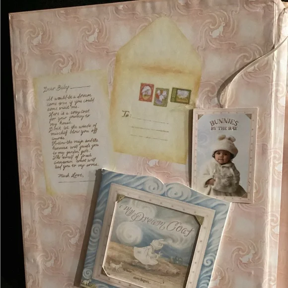 NEW - Bunnies By The Bay Glad Dreams Coat, Hat and Muff in Keepsake box - Picture 11 of 16